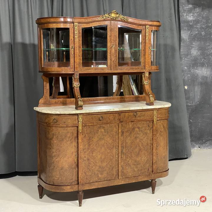 Antyczny kredens salonowy z nadstawką XIXXX w Antyki, Sztuka, Kolekcje Budno