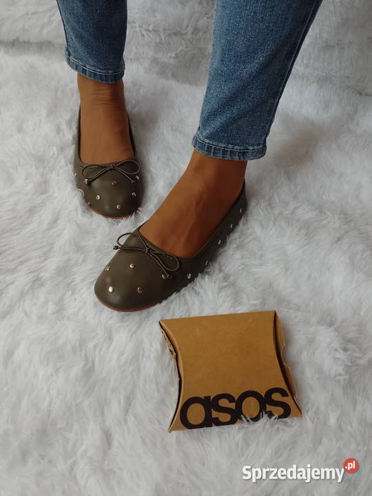39 ASOS Design Bogato zdobione dżetami baleriny Kraków sprzedam