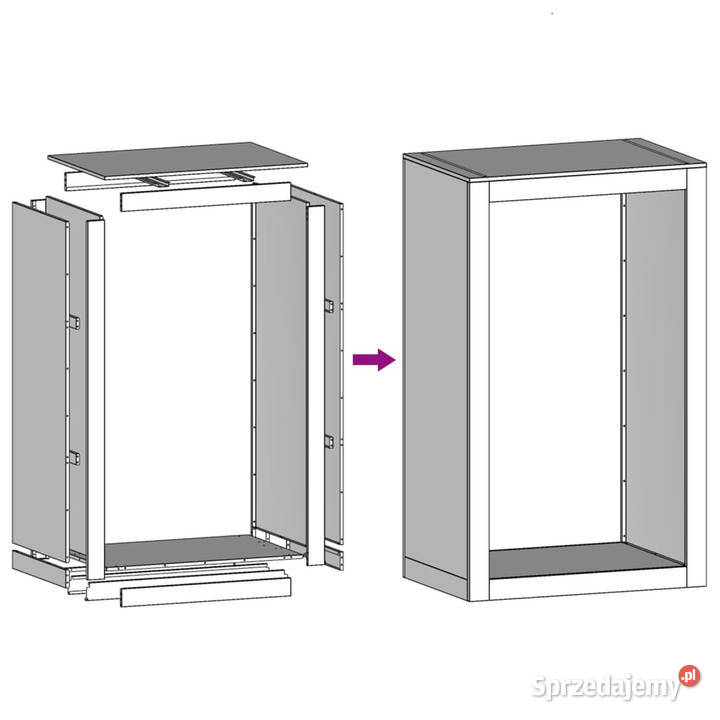 Stojak na drewno opałowe 60x40x100 stal Warszawa