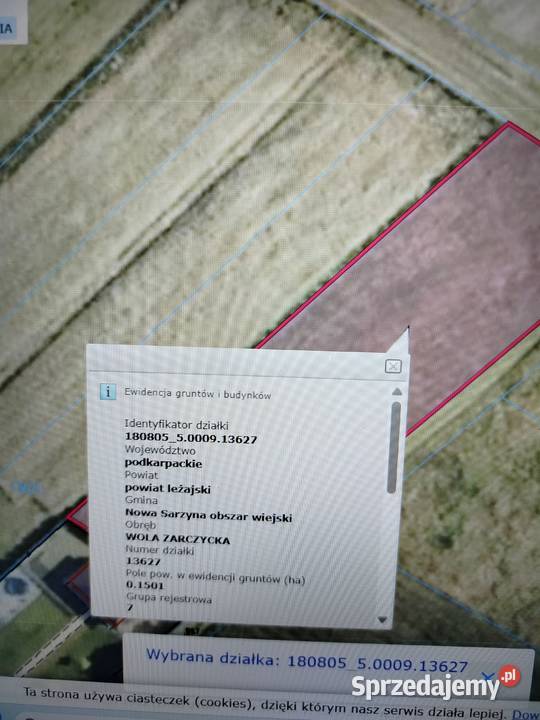 Działki Wola Zarczycka Grunty i działki