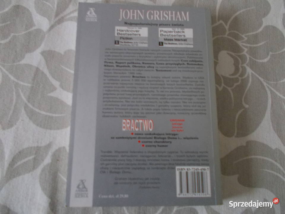 John Grisham Bractwo Proza i poezja Głubczyce