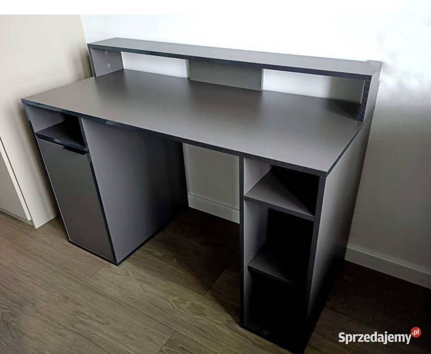 Biurko szkolne gamingowe Agata meble szare mazowieckie Warszawa
