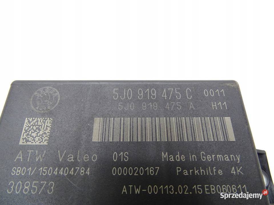 MODUŁ STEROWNIK PARKOWANIA PDC 5J0919475C SKODA osobowe