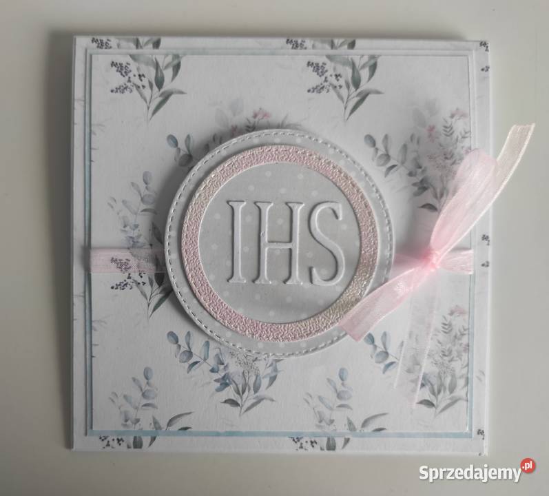 Kartka ręcznie robiona na Komunię Świętą łódzkie Łódź