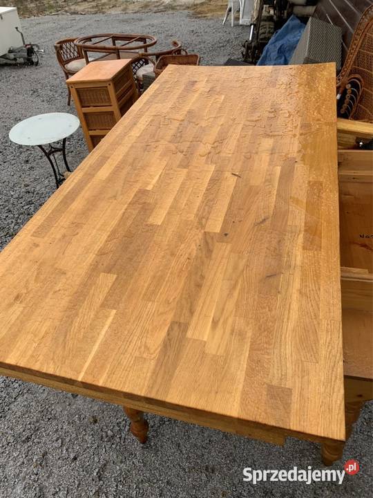 Stoły dębowe ratanowe krzesła i fotele Milicz