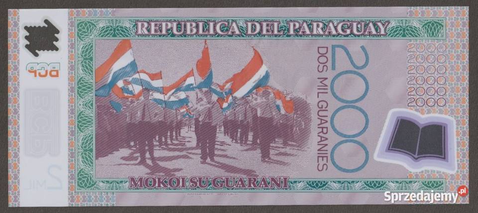 PARAGWAJ 2000 guaranies 2011 STAN BANKOWY UNC łódzkie Łódź