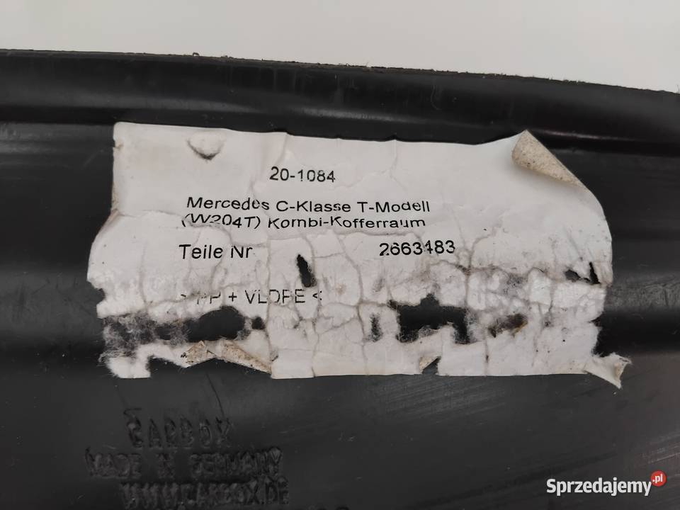 MercedesBenz CKlasse W204 S204 Mata Bagażnika