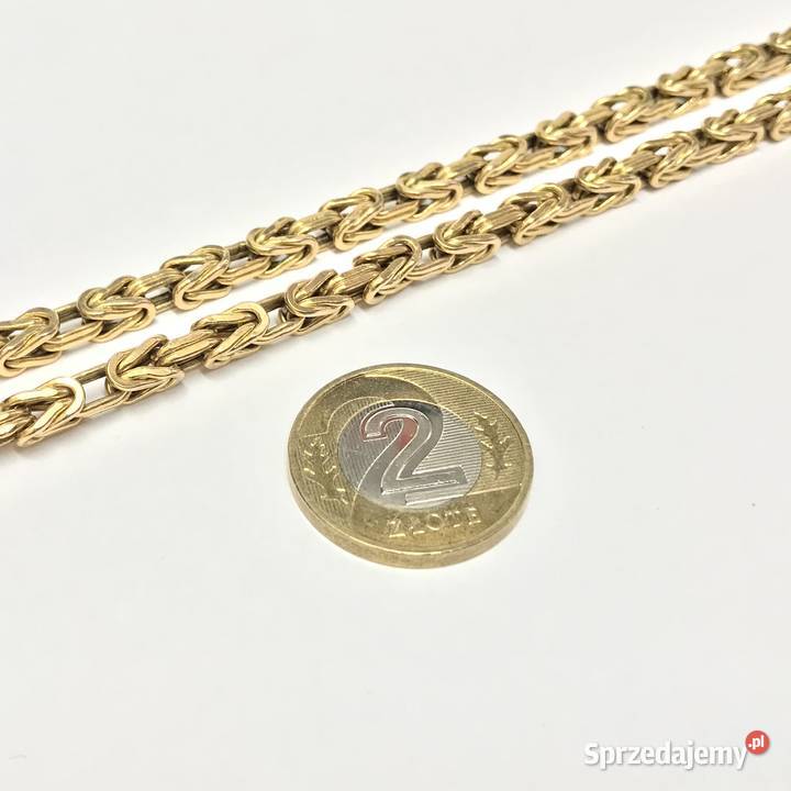 Złoty ŁAŃCUSZEK damski 14K KRÓLEWSKI cud 64 mazowieckie Warszawa