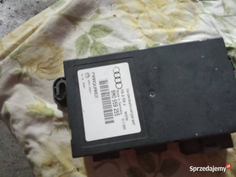 Audi a4 b6 cabrio sterowniki moduł ponoszenia Wyposażenie elektryczne warmińsko-mazurskie Nowe Miasto Lubawskie