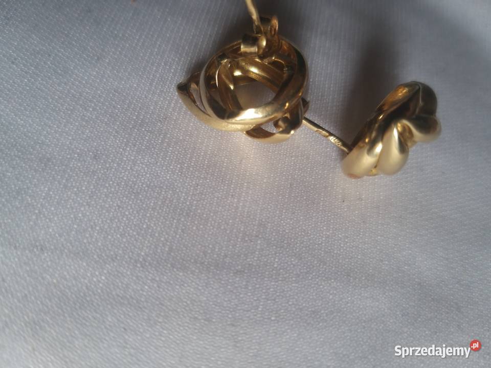 Złote kolczyki próba 585 Gdynia sprzedam