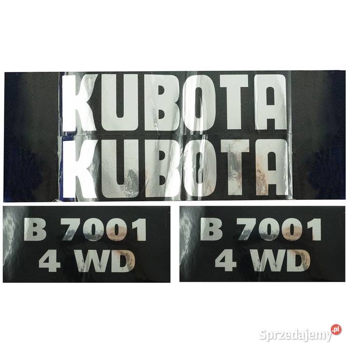 Naklejki Kubota B7001 4WD podkarpackie Tajęcina