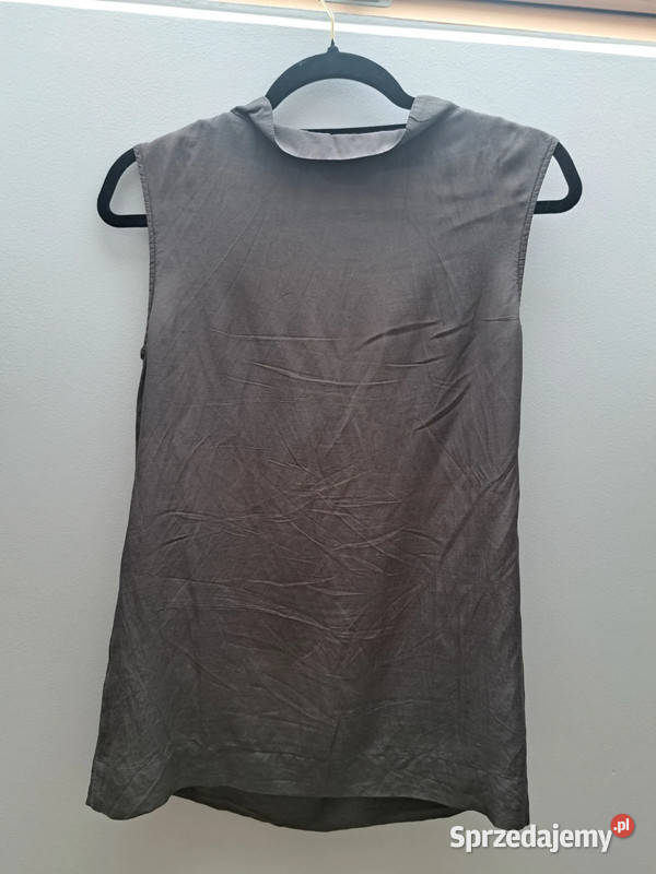 Grafitowa bluzka Top Secret rozmiar 38 bez rękawa Bluzki i koszule