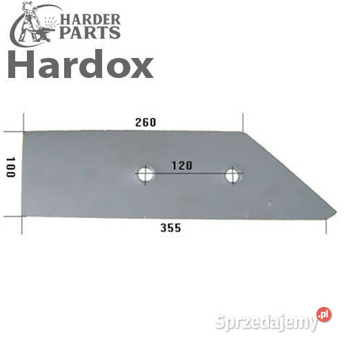 Płoza HARDOX 4651292L części do pługa KRONE Suwałki