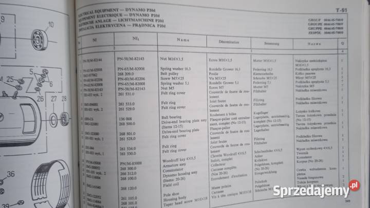 Katalog części ciągnika Ursus C 355 wydanie Lublin