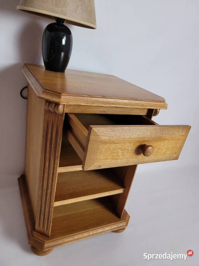 Komoda dębowa Szafka nocna Blacik Nocne Białogard
