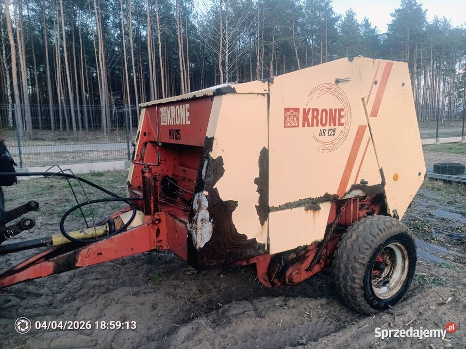 Prasa rolująca Krone KR 125 belownica belarka Rolujące (belujące) Kadzidło