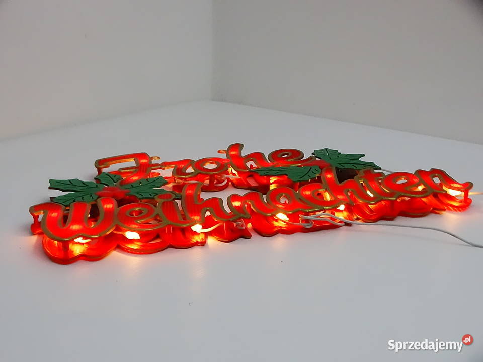 Dekoracja okienna Frohe Weihnachten Konst Smide Biłgoraj sprzedam