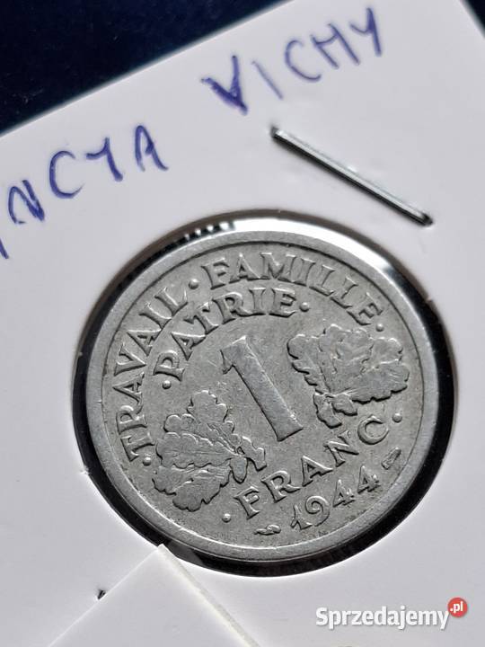 2 monety Francja Vichy 19431944 Numizmatyka