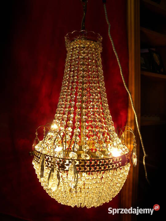 Żyrandol kryształowy Maria Theresa gruszka Oświetlenie śląskie Katowice