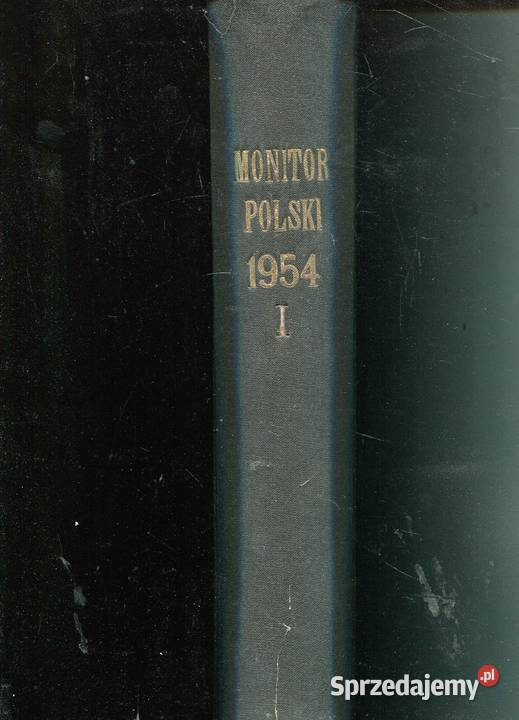Monitor Polski 1954 pierwsze półrocze Szczecin