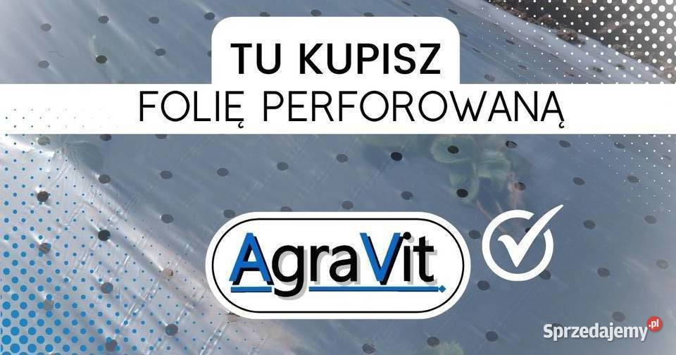 AGRAVIT - folia perforowana ogrodnicza-125 /  6,5m x 200m
