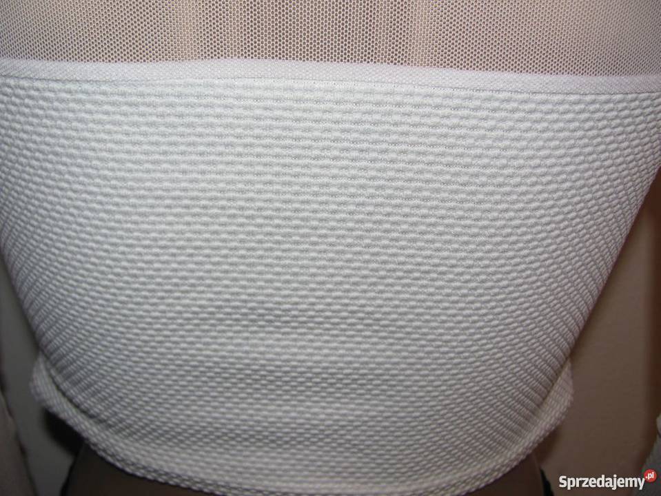 top biały długi rękaw z siateczki r 10 LOOK Rozmiar 38(M) Topy i koszulki Zamość sprzedam