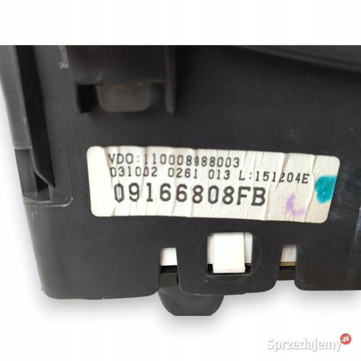 LICZNIK ZEGARY 09166808 FB Opel Corsa C Combo 17 osobowe Chełm
