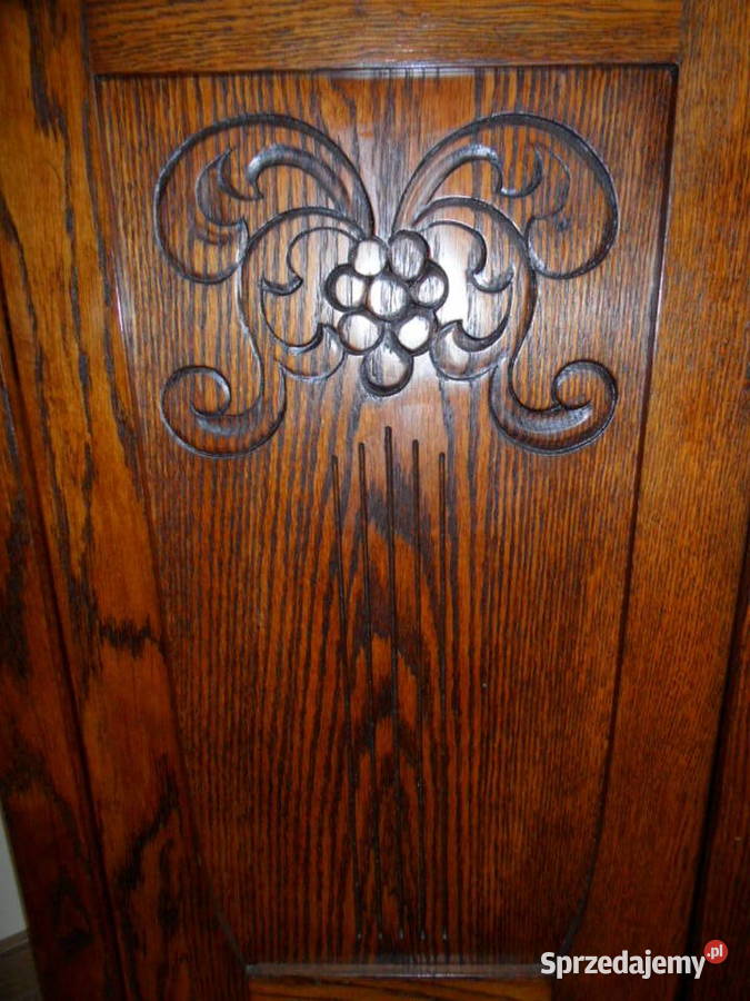 Dębowa witrynka Biblioteczka Lubartów