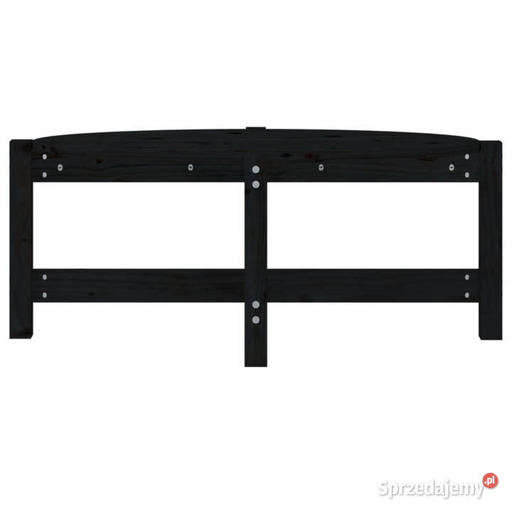 Stolik kawowy czarny 87x48x35 lite drewno Warszawa