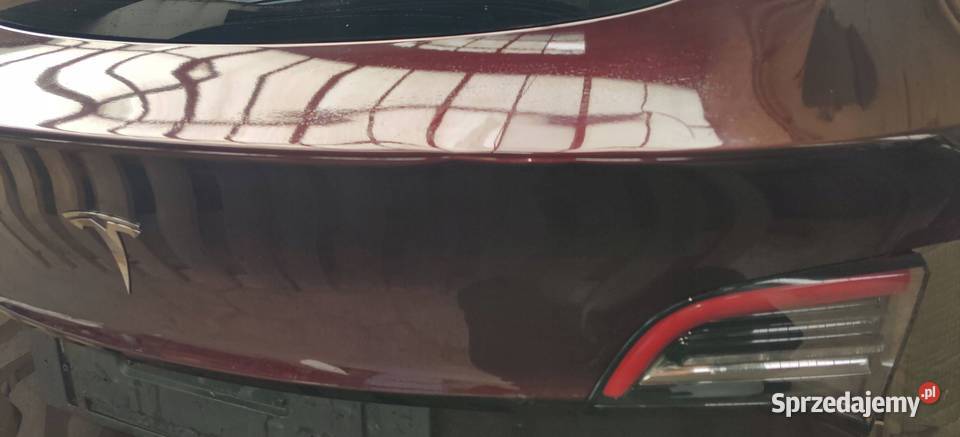 TESLA MODEL Y 2023 TYLNA KLAPA BAGAŻNIKA LAMPY Klapy bagażnika śląskie Rudziniec