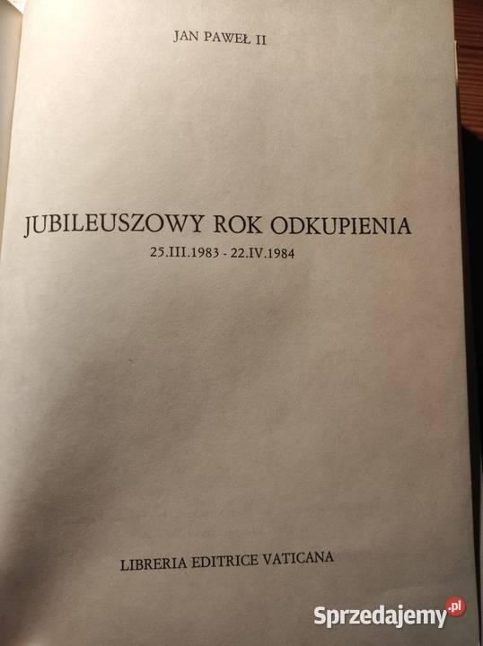 Jubileuszowy odkupienia Jan Paweł II 19831984 Pozostałe