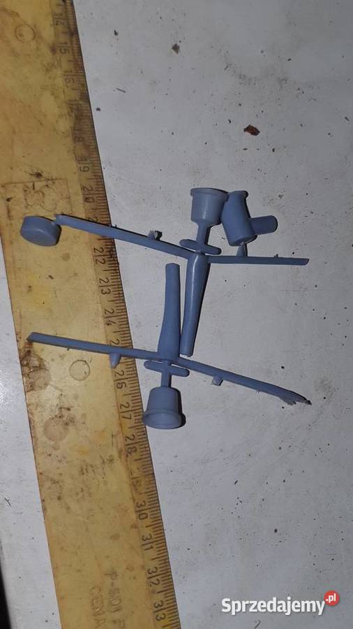 Niebieskie plastikowe zawieszki worek kilka Modelarstwo