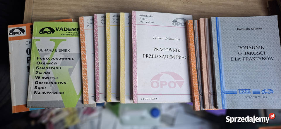 Kolekcja 13 książek OPO Bydgoszcz Zarządzanie wielkopolskie