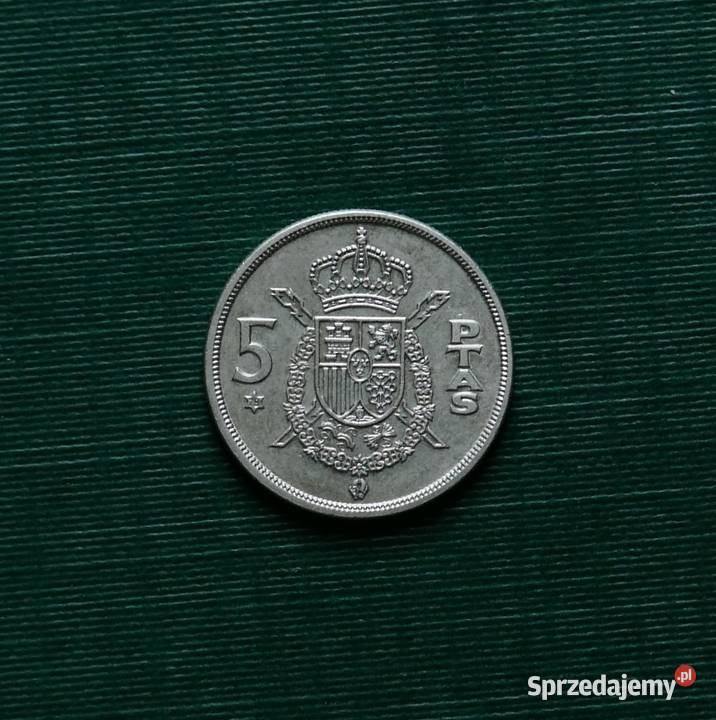 HISZPANIA 5 peset 1975r 78 w gwiazdce