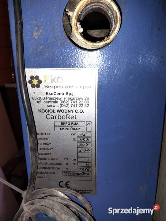 Części piec ekogroszek Ekocents 15kW Prawiedniki