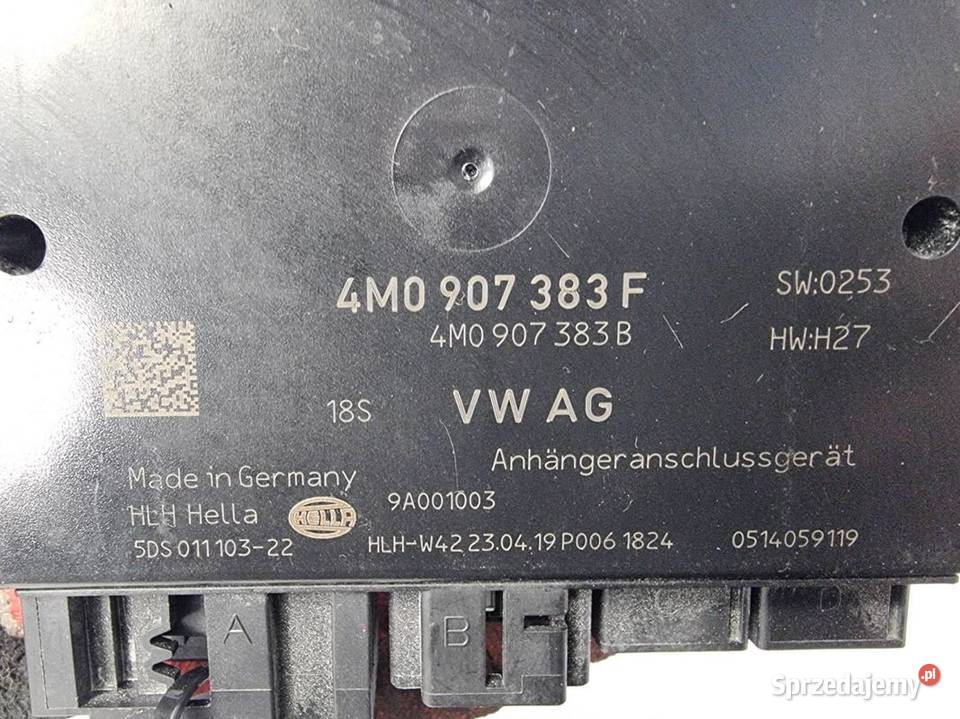 MODUŁ AUDI A4 B9 4M0907383F STEROWNIK HAKA Lipno