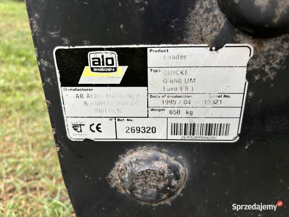 Quicke 690 ALO ładowacz czołowy 3 sekcyjny tur mazowieckie Myszyniec