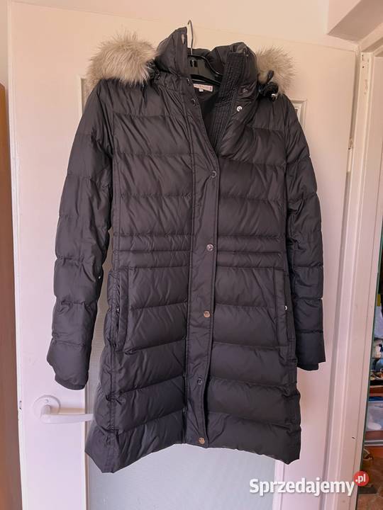 Kurtka płaszcz puchowa Tommy Hilfiger S ciemny Rozmiar 36(S) Kurtki i płaszcze Gdańsk