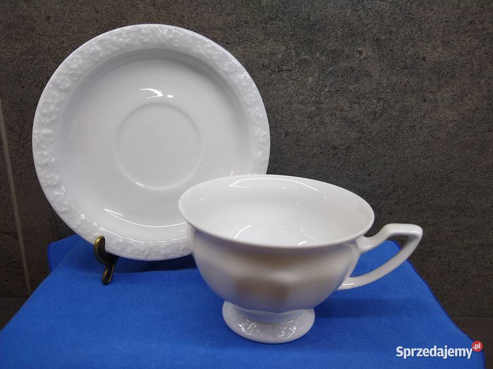 Filiżanka spodek Rosenthal Biała Maria Classic