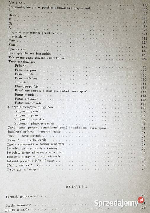 Gramatyka francuska Witold Mańczak sprzedam