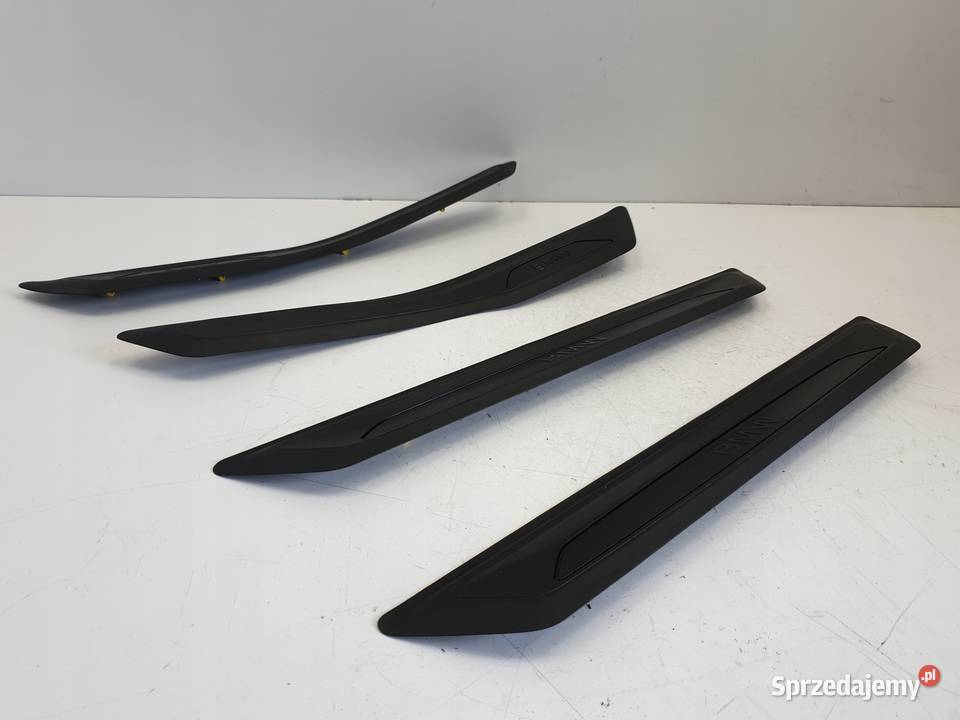 BMW F30 LISTWY NAKŁADKI PROGOWE komplet ORYGINAŁ osobowe Listwy i nakładki