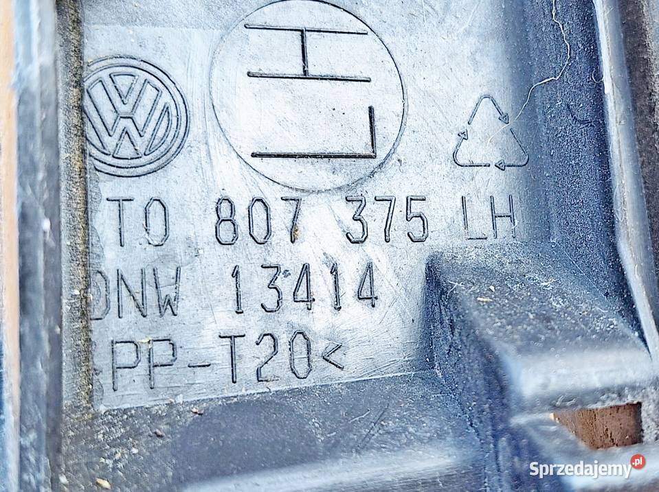 VW TOURAN ŚLIZG ZDERZAKA LEWY TYŁ 1T0807375 zderzaki Radom