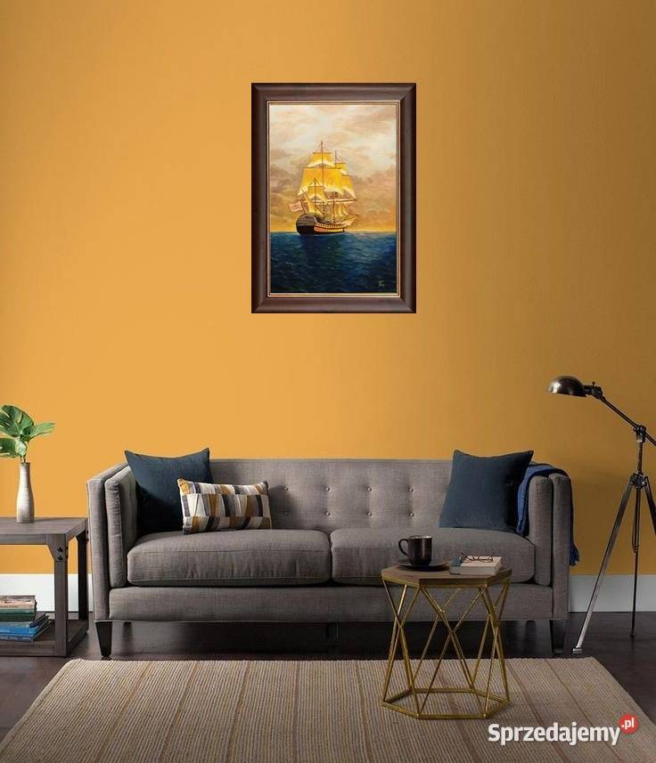 Obraz olejny Żaglowiec