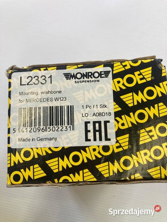 łożysko wahacza Mercedes W123 L2331 Monroe osobowe śląskie Częstochowa