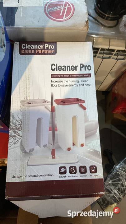 ZESTAW MOP PŁASKI WIADRO DWUKOMOROWE MIKROFIBIA Poznań