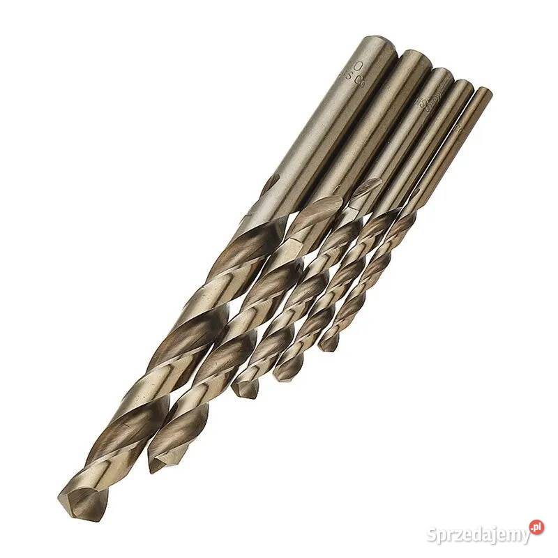 Wiertła kobaltowe 5 M35 do metalu Zestaw 5 el Warszawa sprzedam