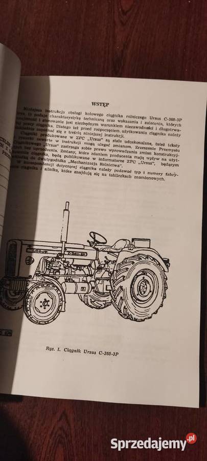 Instrukcja obsługi Ursus C360 3p Perkins ad3152 podkarpackie Stalowa Wola