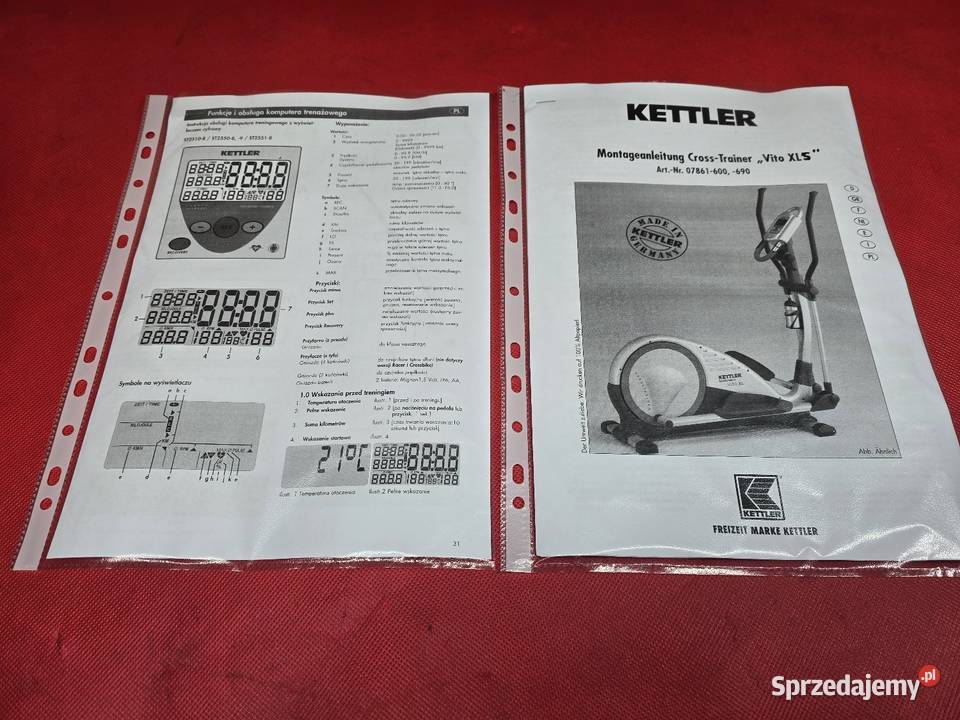 Piękny Kettler Vito XLS Orbitrek Magnetyczny Ostrzeszów