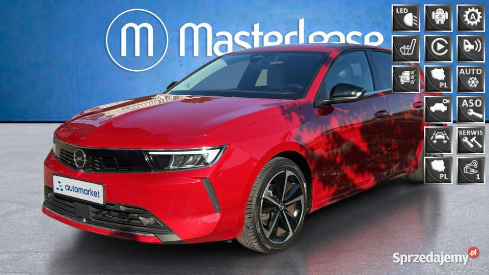Opel Astra 12 T Elegance SS Z Polskiego Salonu kurtyny powietrzne Warszawa