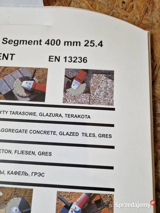 Tarcza Diamentowa do Betonu 400x254mm INTERVIS Głogowa